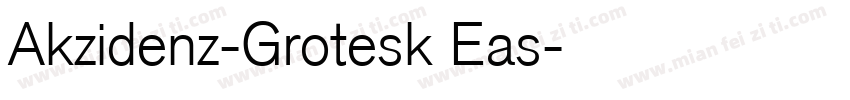 Akzidenz-Grotesk Eas字体转换